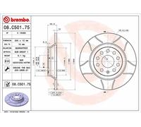Bremsscheibe BREMBO 08.C501.75