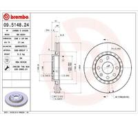 BREMBO 09.5148.24 Disque de frein