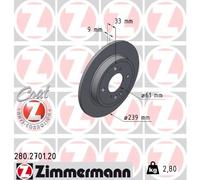 Bremsscheiben Hinten Voll Pour Honda Jazz V Gr