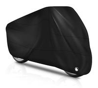 Brencco Housse De Moto en Polyester 210D, pour Motos De 245X105X125Cm, Légère Et Durable, Facile À Installer Et À Ranger, Adaptée À Différents Modèles De Motos
