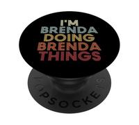 Brenda Name Brenda Personalized Name First Given PopSockets PopGrip Adhésif