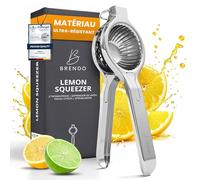 Brendo Presse Agrumes Manuel en Acier Inoxydable - Presse Citron Vert Compatible Lave-Vaisselle, Presse-Orange Manuelle, Extracteur de Jus, Presse-Fruits, Lemon Squeezer, Accessoire de Bar à Cocktails