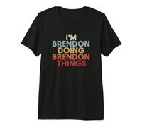 Brendon Name Brendon Personalized Name First Given T-Shirt Haut de Gamme