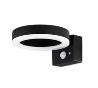 Brendz Applique murale exterieur solaire, Detecteur de mouvement, Lampe solaire exterieur, 600 Lumens, blanc chaud 3000k, Imperméable IP44, Eclairage exterieur solaire avec 3 Modes de Lumière