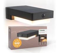 Brendz Applique Murale Exterieur Solaire Detecteur De Mouvement, USB-C | IP44, 3 Modes d’éclairage, 400 Lumens, 3000K Blanc chaud, Lampe Murale Solaire Exterieur, Applique Solaire, Tara