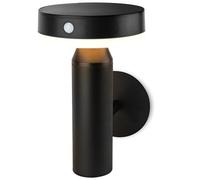 Brendz Applique murale solaire LED d'extérieur avec détecteur de mouvement, 400 lumens, étanche IP44, 2 modes d'éclairage, lumière blanche chaude 3000 K, lampe solaire LED pour extérieur, maun