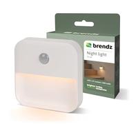 Brendz Lampe LED pour Escalier avec Détecteur de Mouvement, Rechargeable USB-C, Magnétique, Blanc Chaud 3000K, Lampe de Placard Sans Fil, Veilleuse, Éclairage Escalier, Inuk