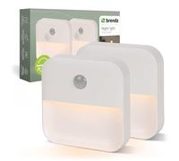 Brendz Lampe LED pour Escalier avec Détecteur de Mouvement, Rechargeable USB-C, Magnétique, Blanc Chaud 3000K, Lampe de Placard Sans Fil, Veilleuse, Éclairage Escalier, Inuk, Pack de 2