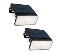 Brendz Lampe Solaire Exterieur Detecteur de Mouvement, 1000 Lumens, Étanche IP54, 2 pièces, 3 Modes d'Éclairage, Eclairage Exterieur Solaire, Applique Murale Exterieur, Paso