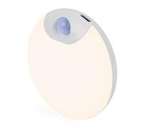 Brendz Veilleuse Detecteur de Movement Ronde, Rechargeable par USB-C, Magnétique, Blanc Chaud 3000K, Variable, Lampe LED Rechargeable, Lumiere LED, Lampe Placard