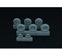 Brengun BRL48097 - 1/48 Spitfire 4 Rayon,Axe Wheels Jeu (3 Types Of Pneus ) -