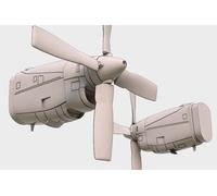 Brengun BRL72154 - 1:72 C-130 E-H Ensemble De Moteurs (Kit Italeri) - Neuf