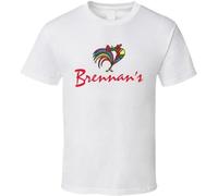 Brennan'S New Orleans Restaurant Logo T Shirt Men Round Neck Clothing White XXL
