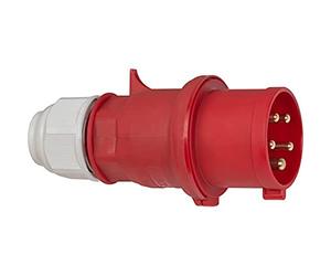 Brennenstuhl 1081050 Fiche CEE IP44, 400 V, Rouge/noir