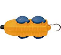 Brennenstuhl 1081070010 Socle Power block avec 4 prises 230V/16A IP54, Jaune/bleu