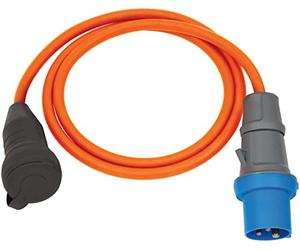 Brennenstuhl 1132920025 A1943302781132920025 Alargador/adaptador IP44 H07RN-F 3G 2,5 230V/16A Con clavijas y conectores (1,5 m), Orange, Noir, Bleu