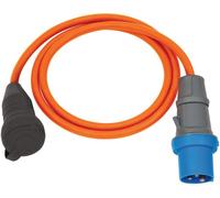 Brennenstuhl 1132920025 A1943302781132920025 Alargador/adaptador IP44 H07RN-F 3G 2,5 230V/16A Con clavijas y conectores (1,5 m), Orange, Noir, Bleu
