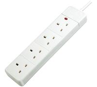 Brennenstuhl 1150623444 4 Voie Extension Douille Avec Fluo Indicateur Blanc 2m