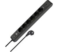 Brennenstuhl 1150790602 Bloc multiprise noir, anthracite, contact de protection, 1 pièce.