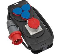 Brennenstuhl 1151600010 unité de Distribution d'énergie 4 Sortie(s) CA Noir, Bleu, Rouge