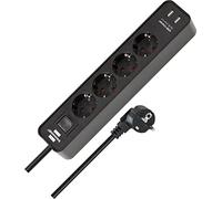 Brennenstuhl Multiprise Ecolor 4 prises 1,5 m intérieure noire