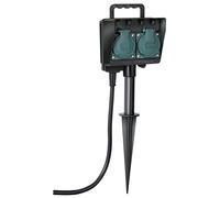 Brennenstuhl 1154430 prise de courant Noir