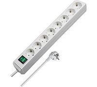 Brennenstuhl Eco-Line + Switch & 1,5 mm² Ø Cable Blanc 8 sortie(s) CA 3 m, Multiprise