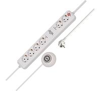 Brennenstuhl Prolongateur multiprise 1159560216 Eco-Line Comfort Switch Plus EL CSP 24 Blanc