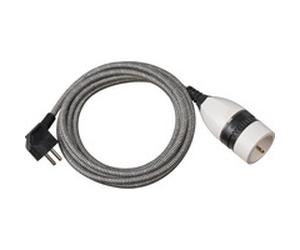 Brennenstuhl "1161830 multiprise 3 m 1 sortie(s) CA Intérieure Noir, Blanc, Câble d''extension"