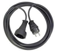 Brennenstuhl 1165010015 Cordon prolongateur de qualité en Plastique, Noir, 2 m