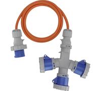Brennenstuhl 1167670202 alimentation Rallonge CEE de camping bleu, gris, orange 2 m H07RN-F 3G 2,5 mm²