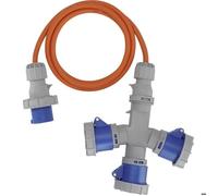 Brennenstuhl 1167670202 alimentation Rallonge CEE de camping bleu, gris, orange 2 m H07RN-F 3G 2,5 mm²