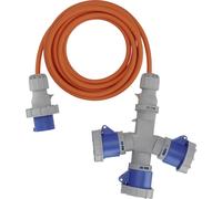 Brennenstuhl 1167670205 alimentation Rallonge CEE de camping gris, bleu, orange 2 m H07RN-F 3G 2,5 mm²
