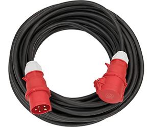 BRENNENSTUHL 1167970 - Alargador eléctrico IP44 H07RN-F5G4,0 de 10 m x 4 mm Con enchufe CEE 400V/16A de 5 Polos