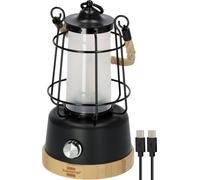 Brennenstuhl 1171800010 CAL 1 AC Lanterne de camping, Lampe de camping 350 lm à batterie 570 g noir, bois