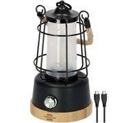 Brennenstuhl 1171800010 Lanterne de camping, Lampe de camping 350 lm à batterie 570 g noir, bois