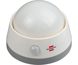 Brennenstuhl 1173290 NLB 02 BS Lot de 2 veilleuses LED avec détecteur de mouvement infrarouge et interrupteur poussoir 6 LED 60 lm 3 piles AA incluses