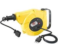 Brennenstuhl 1241035300 Enrouleur Automatique 10 m + 1,5 m pour Montage au Mur et au Plafond Automatique Boîte Électrique, EFG Fiche et Prise Italienne 16 A