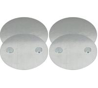 Brennenstuhl 1290000 BR 1000 Plaque de Montage magnétique pour détecteur de fumée, Argent, 5 m (Lot de 2)