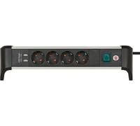 brennenstuhl Multiprise Alu-Office-Line 4x argent / noir