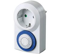 Brennenstuhl 1506160 MMZ 20 Minuterie journalière mécanique IP20, Blanc/Bleu