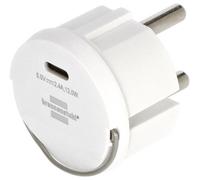 Brennenstuhl Adaptateur USB-C 12 W – 2,4 A, compatible IP44 – Blanc