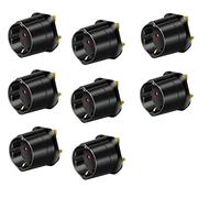 Brennenstuhl 1508533 Lot de 8 adaptateurs de voyage avec prise de terre 13 A 250 V