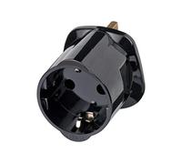 Brennenstuhl 1508533010 Adaptateur Secteur de Voyage Prise de Terre/GB avec fusible, Noir