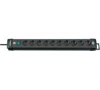 Brennenstuhl Multiprise BN-1951100100 10 prises Type F 3 m Noir Premium-Line Interrupteur Surtension