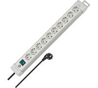 BRENNENSTUHL 1955500100 - Base múltiple Premium-Line Gris Claro Con varias posibilidad de instalación y fijación (10 Tomas)