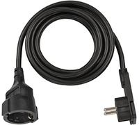 BRENNENSTUHL A1943201201168980030, 5 de 3 1168980030-Alargador eléctrico IP20 H05VV-F3G1,5 (Negro) Con clavija Plana, Multicolor