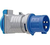 Brennenstuhl Adaptateur avec fiche électrique CEE P17 vers Prise de Courant avec clapet à Fermeture Automatique