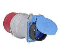 Brennenstuhl 1081690 adaptateur prise d'alimentation Bleu, Gris, Rouge