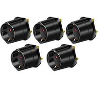 Brennenstuhl 1508533 (2) Adaptateur et connecteur de protection de contact pour Go Noir